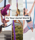 fly your erial world. aerial hoop, aerial silks, yoga hammock