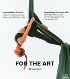 For the art of your form. Low-medium stretch. Engineered Contour-silk
